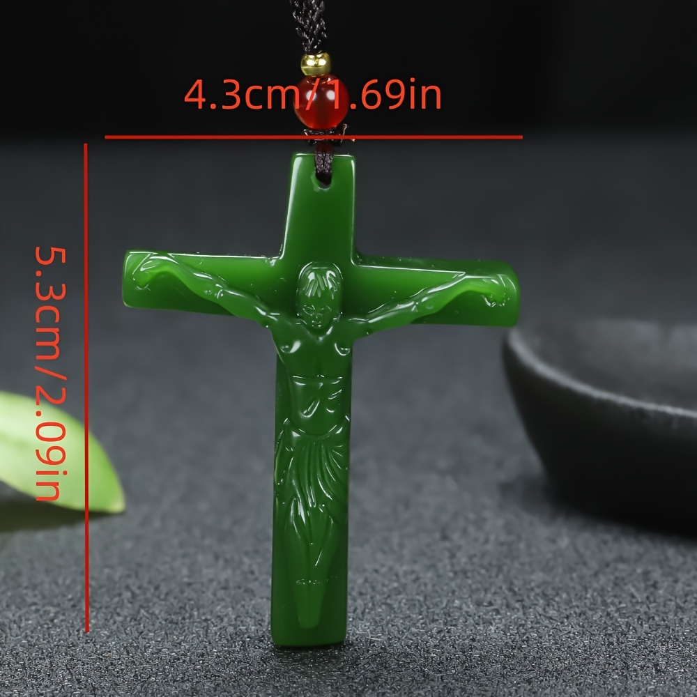 Ethnic-Style Cross Pendant Necklace for Unisex, Gift Accessory
